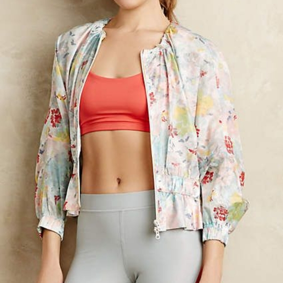 NWT Adidas Stella McCartney Multi Floral Studio Jacket, Small - Picture 1 of 15